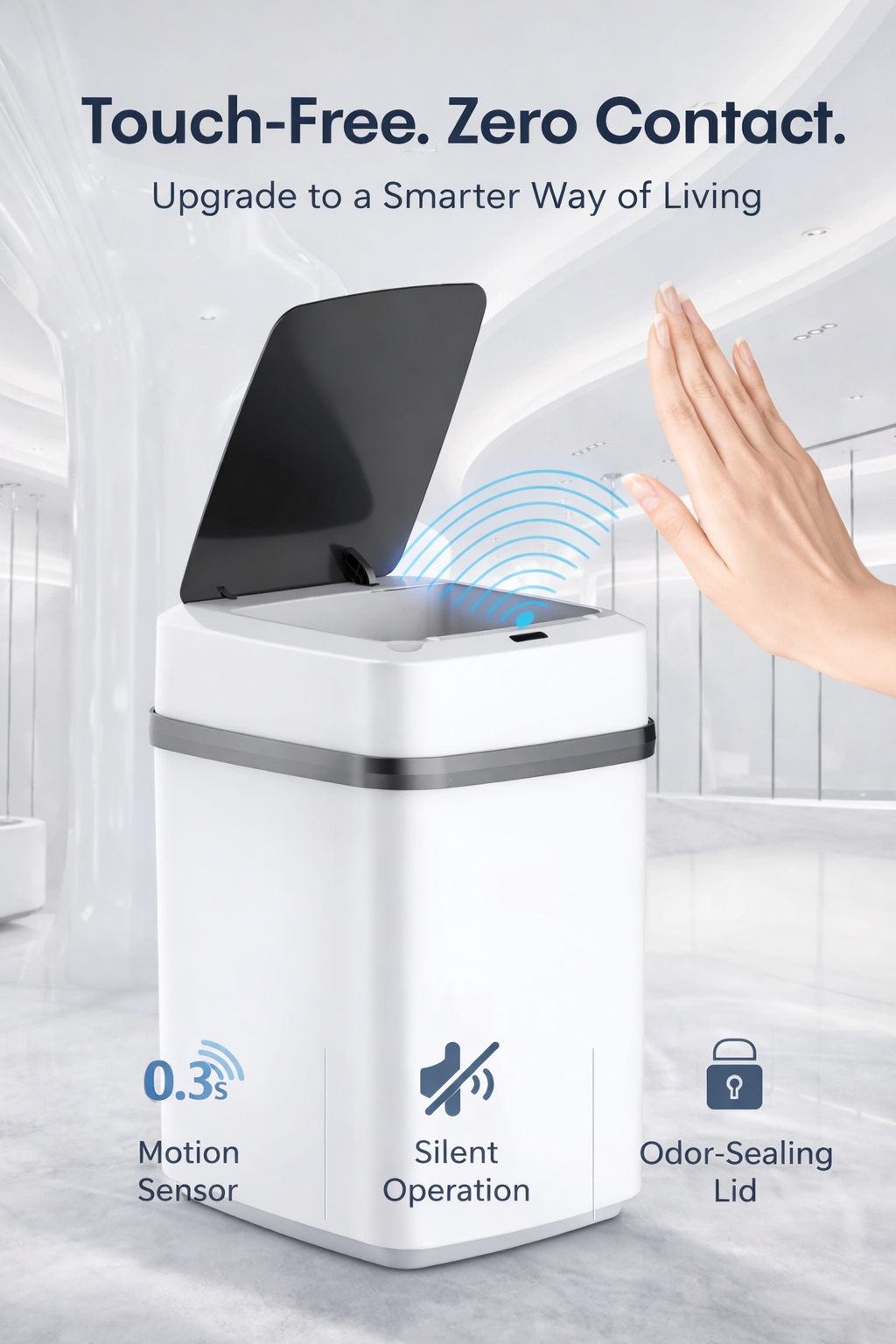 LuxeBin™ Smart Touch Can