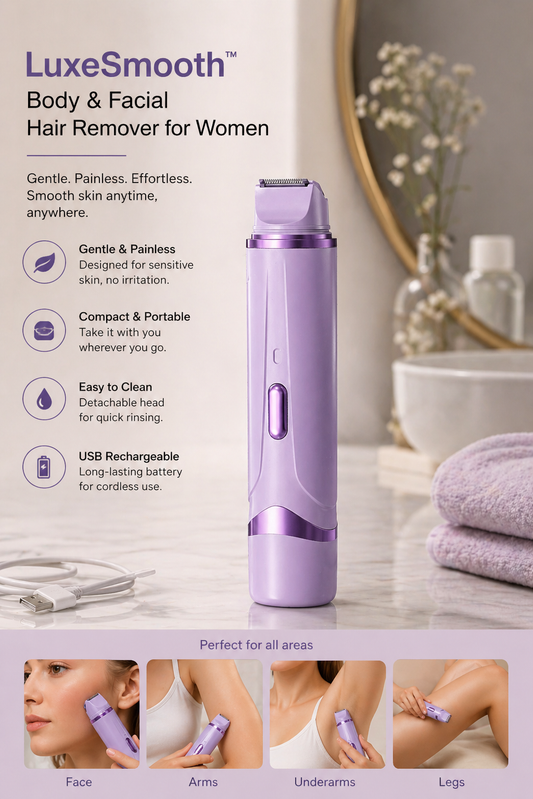 LuxeSmooth™ Body & Facial Hair Remover for Women